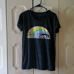 Short sleeve retro style California t-shirt